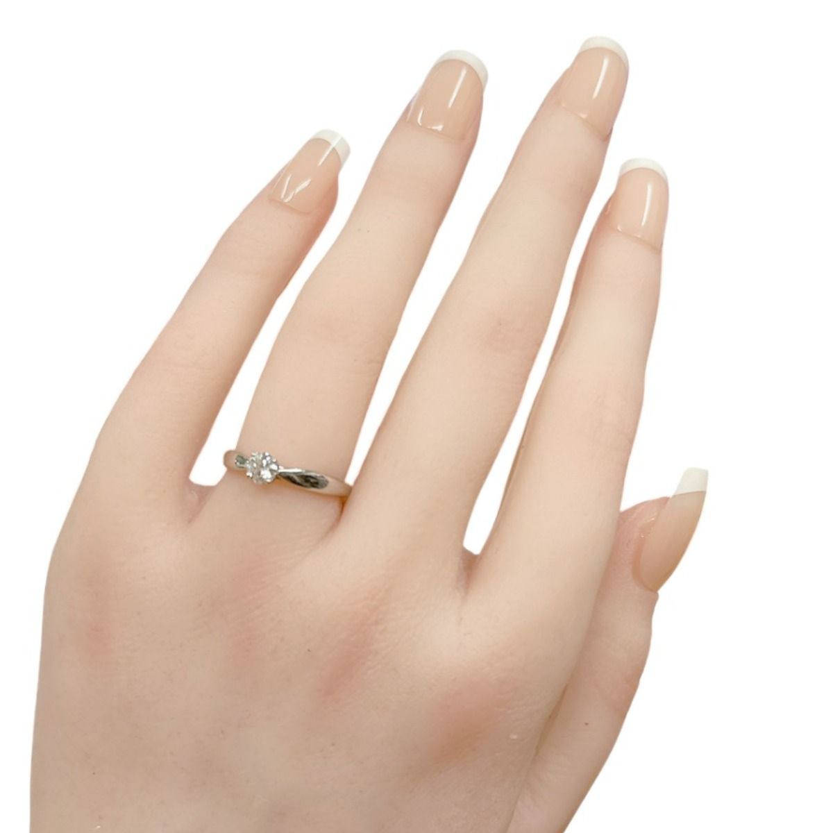 ティファニー Pt 950 D 0.27 ct 指輪 10.5号 リング TIFFANY-Co. シルバー