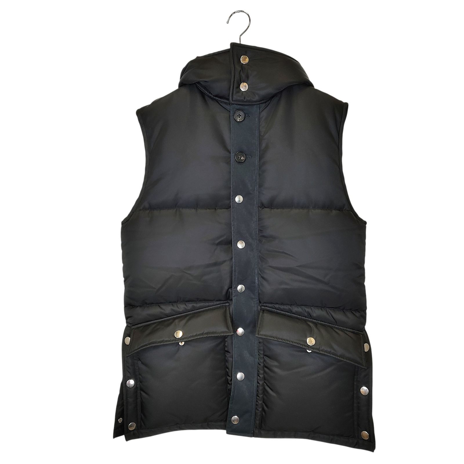 CINOH チノ Padded Hoodie Vest 中綿 フーデッド ベスト 18WBZ318 36 ブラック メンズ