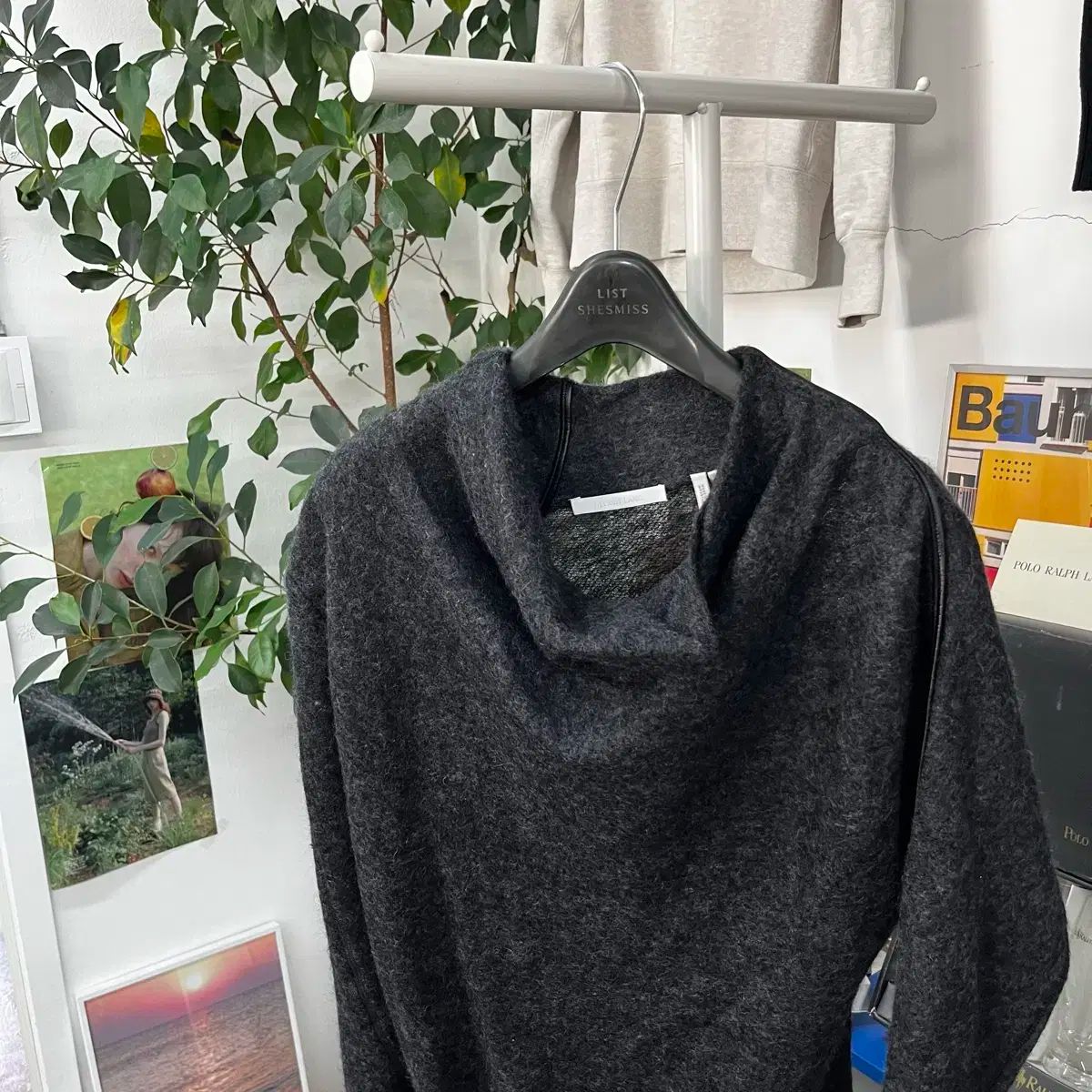 ヘルムート ラング アシメントリー ウール ONE PIECE S