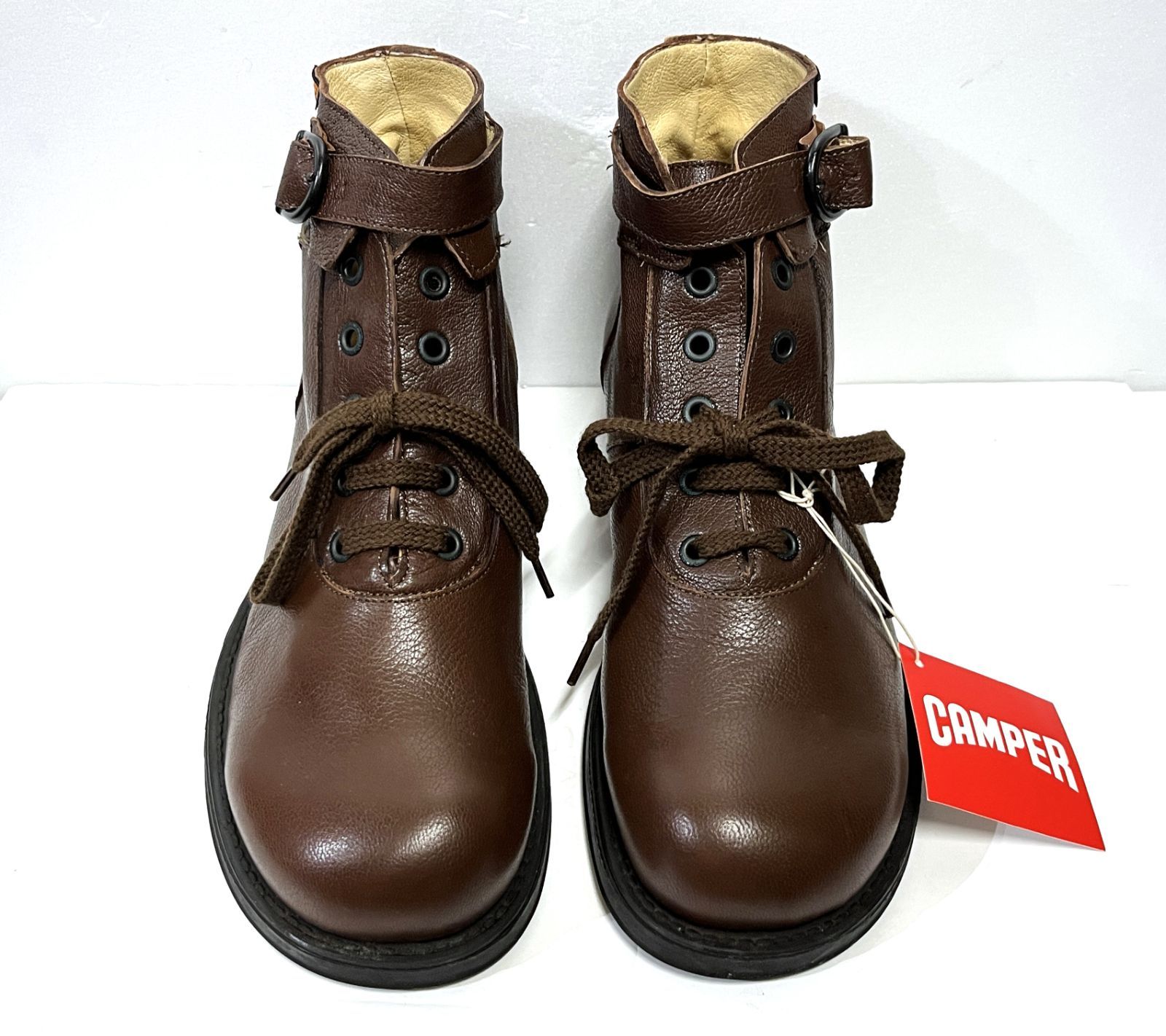 37 23.5 cm CAMPER｜カンペール レザーブーツ ベルト シューズ 靴 KWY