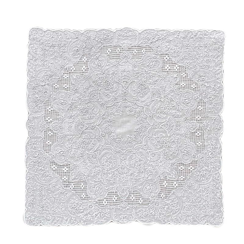 SWATOW スワトウ レディース ハンカチ 汕頭刺繍 約29 婦人 手刺繍 050258 1577 10