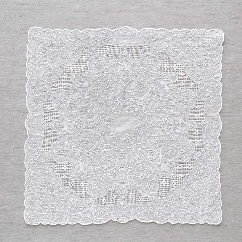 SWATOW] スワトウ レディース ハンカチ 汕頭刺繍 約29 婦人 手刺繍