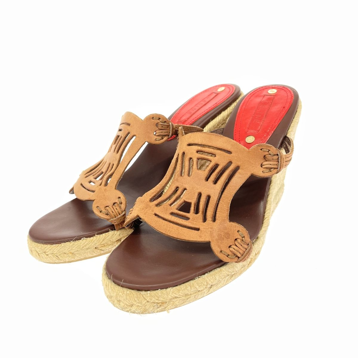 CELINE セリーヌ サンダル 表記サイズ:36 ウェッジソール/エスパー