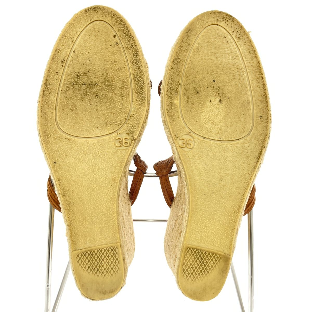 CELINE セリーヌ サンダル 表記サイズ:36 ウェッジソール/エスパー