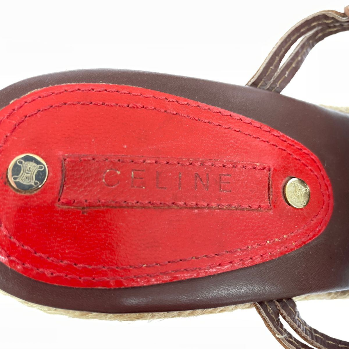 CELINE セリーヌ サンダル 表記サイズ:36 ウェッジソール/エスパー