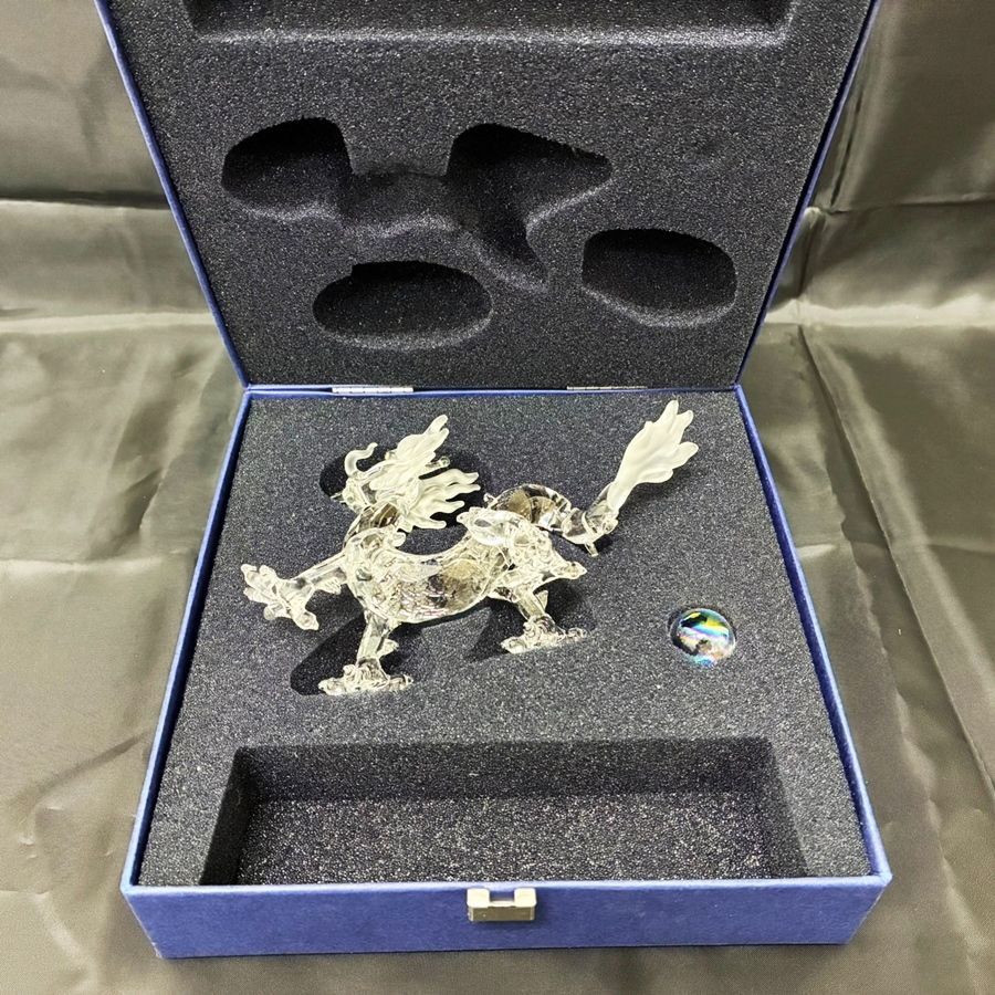 ◇中古美品◇SWAROVSKI【スワロフスキー】ドラゴン 置物 クリスタル
