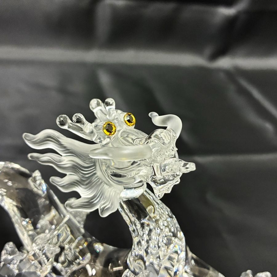 ◇中古美品◇SWAROVSKI【スワロフスキー】ドラゴン 置物 クリスタル