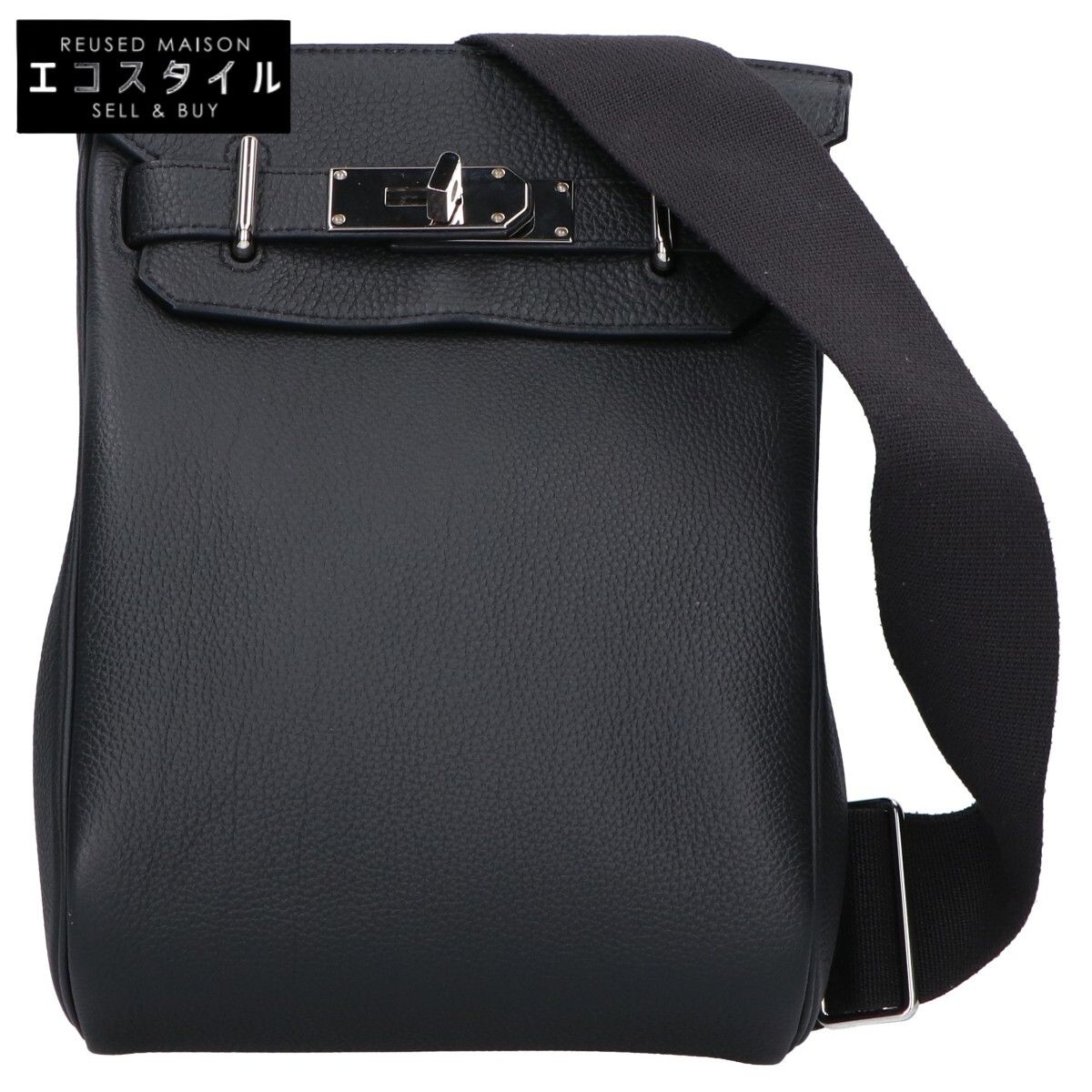 HERMES エルメス B刻印 グレー トゴ シルバー金具 アッカドPM