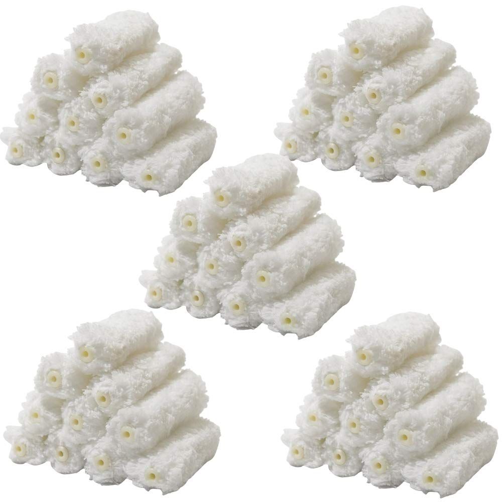 ローラー マイクロファイバー ミニスモール ホワイト 3インチ 13mm 50本 ハケ市 セット 塗装 ペイントローラー まとめ買い