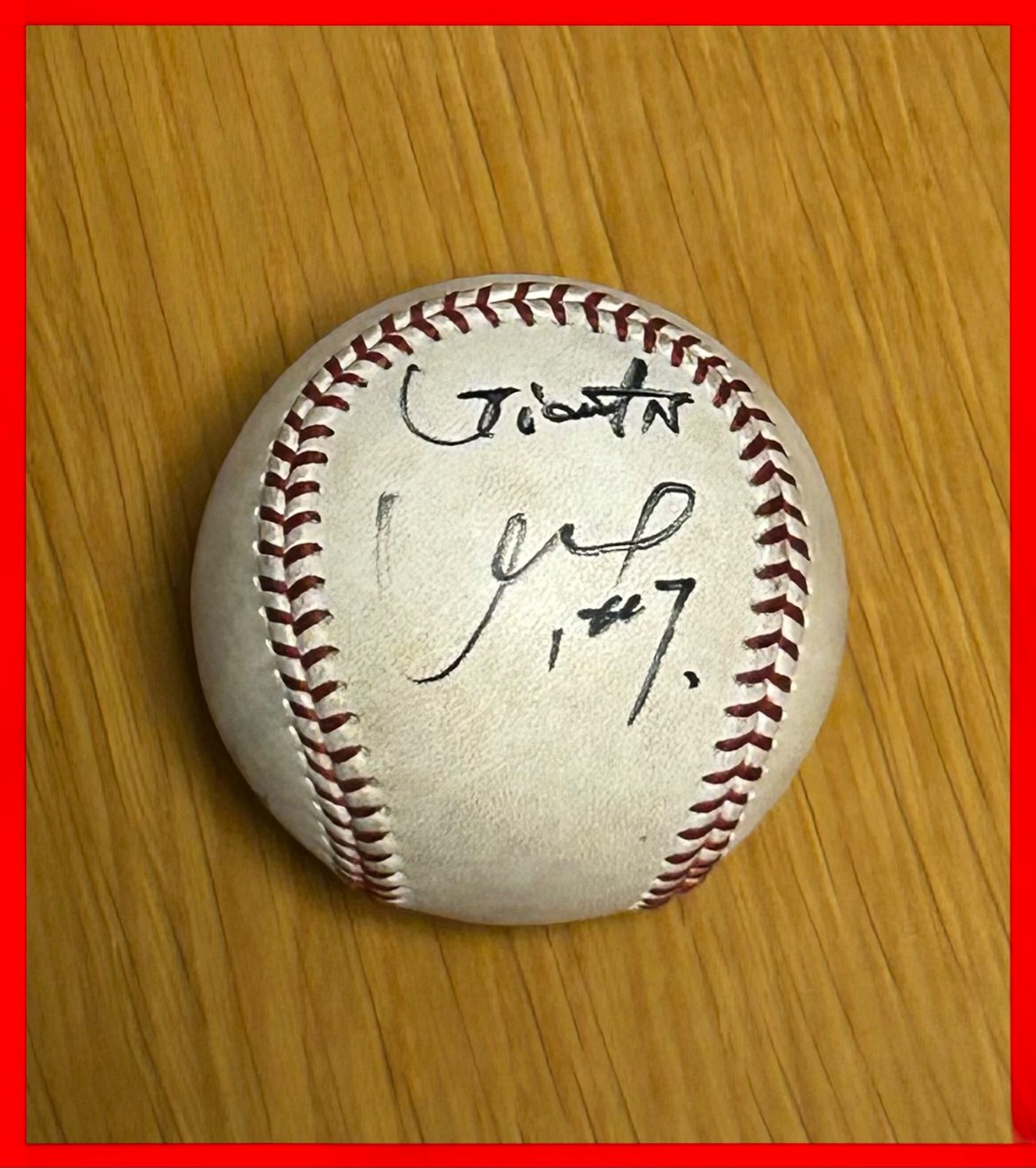 直筆サインボール ジャイアンツ 長野 NPB公式球】ジャイアンツ 長野選手直筆サインボール 商品説明をお読み