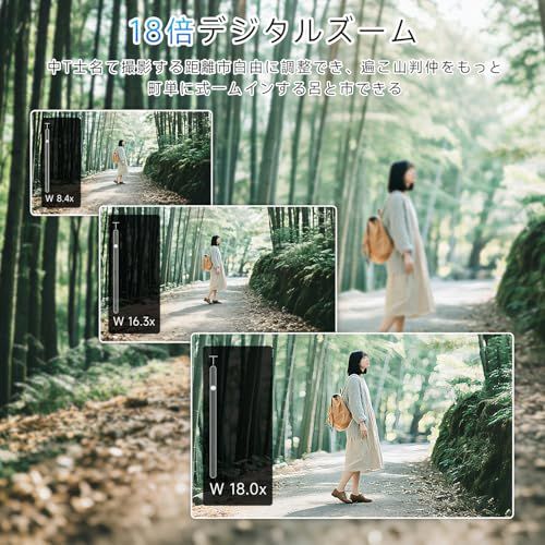  SRVR デジタルカメラ 5 K 録画 7500 万画素 Wi Fi 機能 180 度回転ディスプレイ 自動 18 倍デジタルズーム 連続撮影 自撮り 3 0 インチスクリーン 32 GB マイクロ SD カードをプレゼントします 1 その他 デジタルカメラ