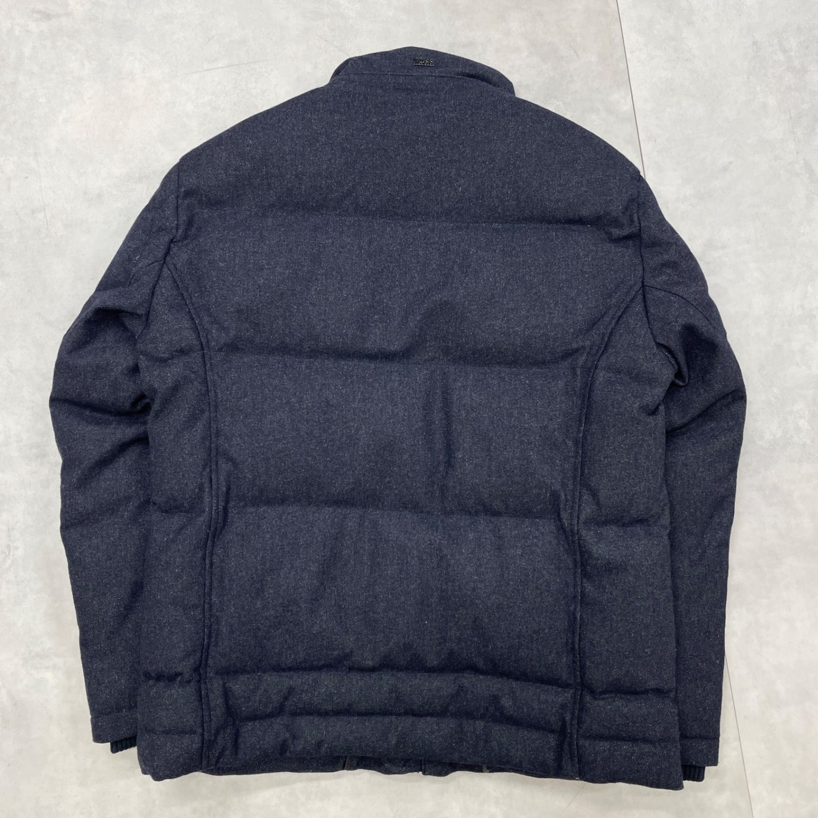 HUGO BOSS ヒューゴボス ダウンジャケット ハイネック ウール ネイビー