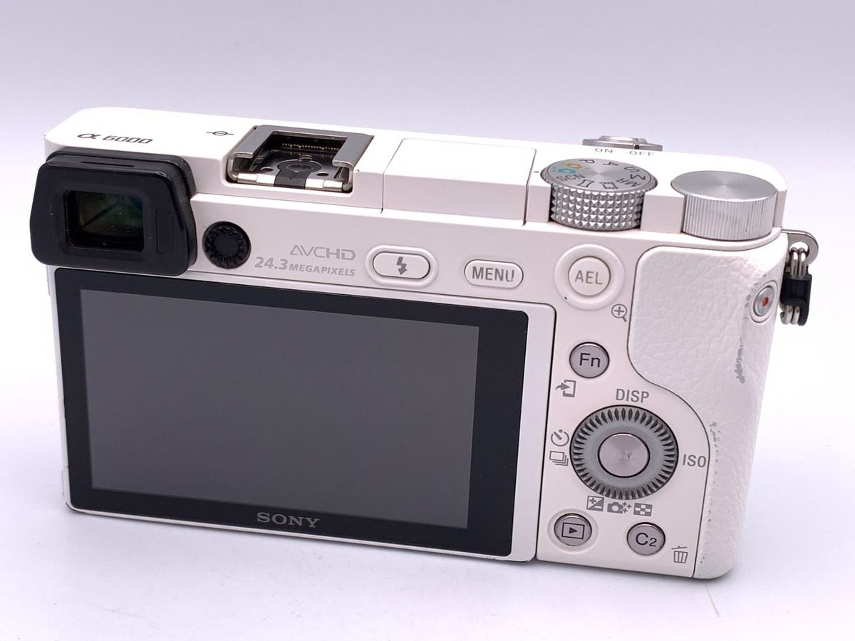 並品 ソニー α6000 ボディ ホワイト ILCE-6000