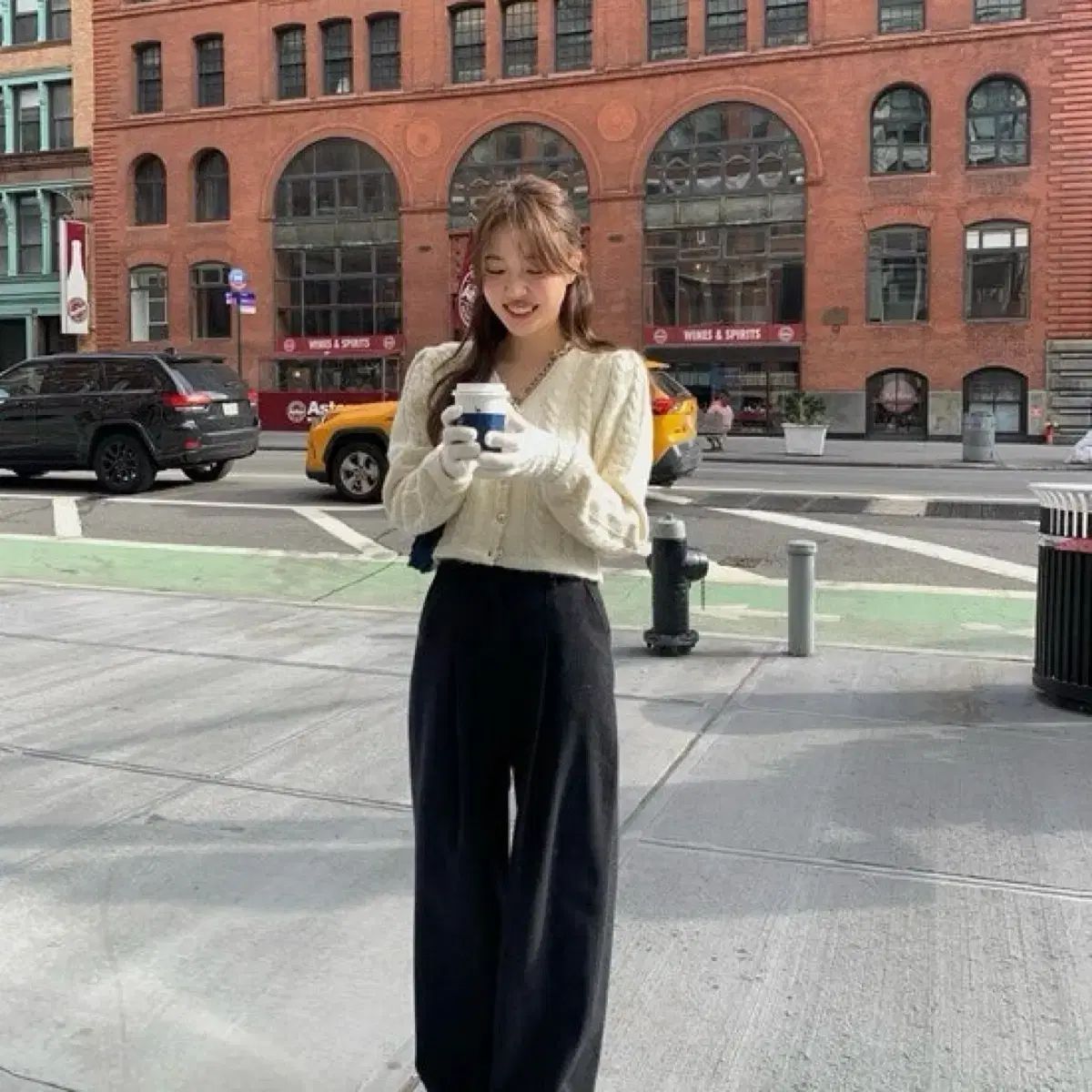 【優雅な】 TANNAT ピンワイド スラックス s