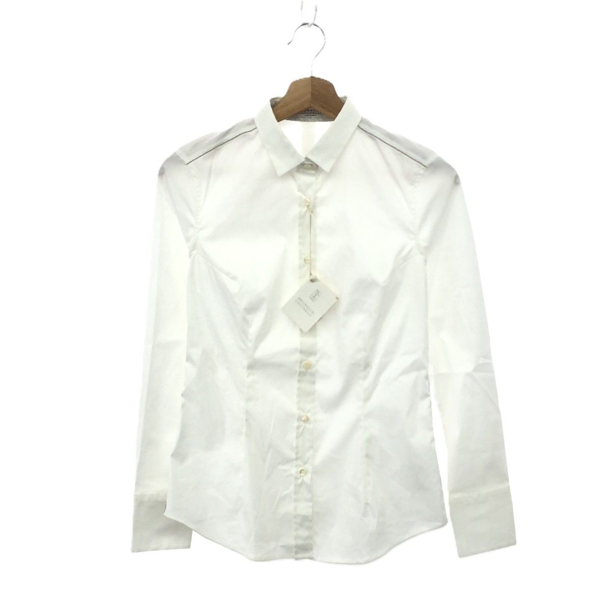 BRUNELLO CUCINELLI ホワイト長袖シャツ 【公式通販】