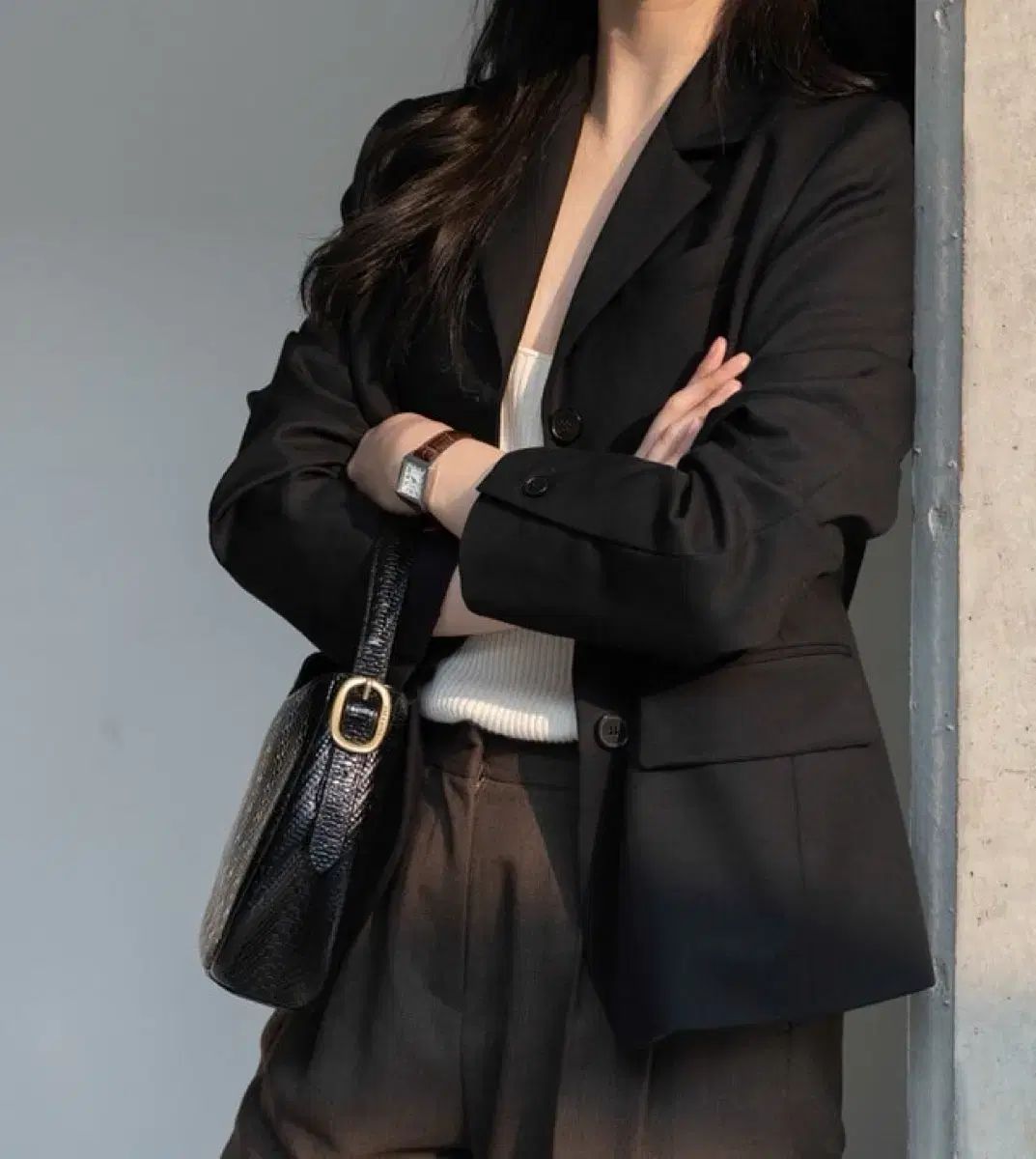 42 NOMELET サンレモ ウール ブレーザー ブラック