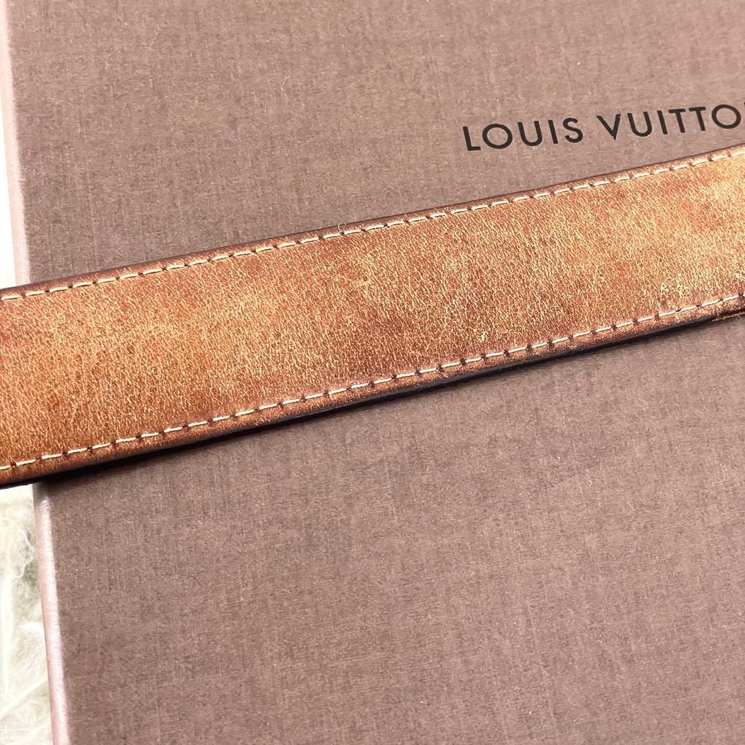  ルイヴィトン サンチュール ベルト モノグラム シルバーバックル ベルト 小物