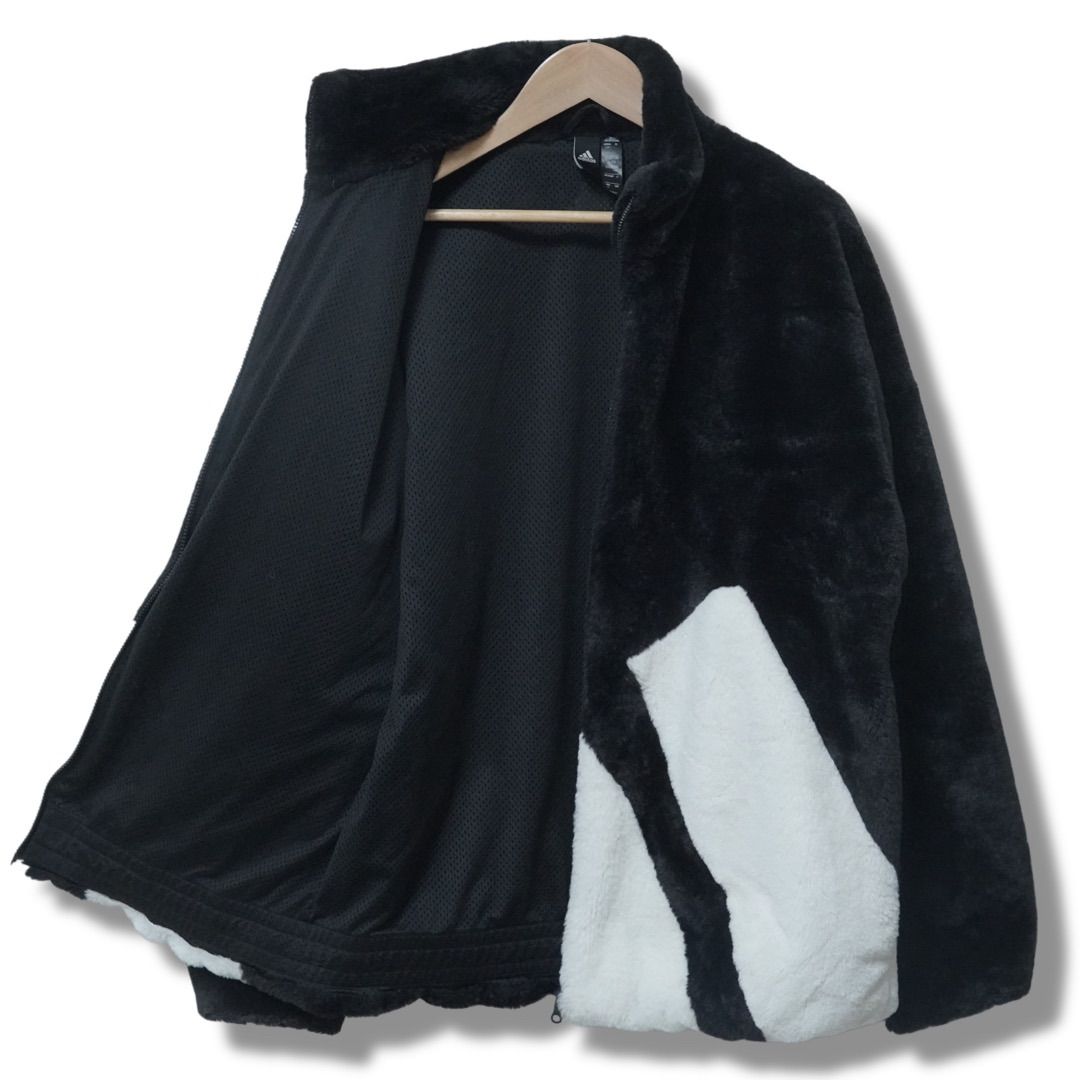 アディダス adidas シャギーファー フリースジャケット XL 相当 表記 D
