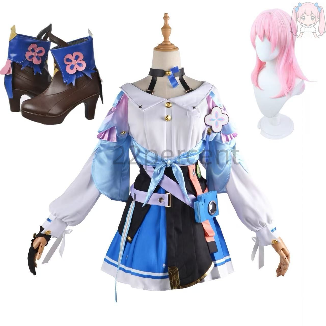 崩壊スターレイル 三月なのか みつきなのか コスプレ衣装 cosplay仮装 ウィッグ 靴 イベント ステージ服 舞台 クリス