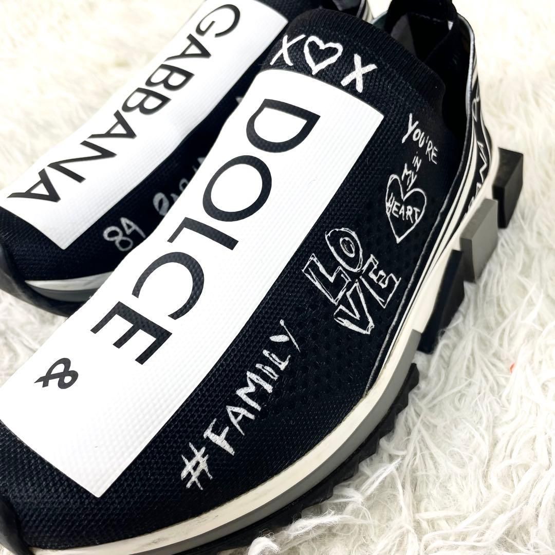 ドルチェ-ガッバーナ スニーカー メンズ ブラック ホワイト スリッポン