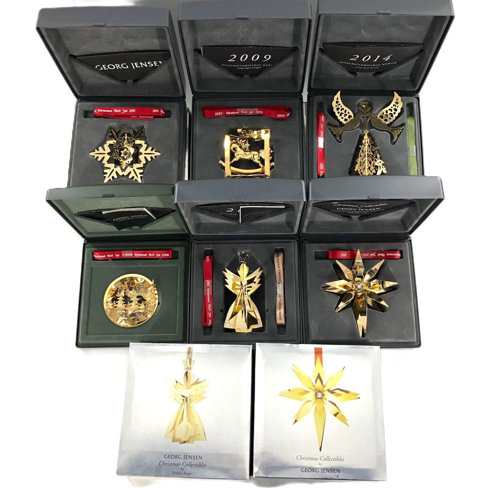Georg Jensen ジョージジェンセン クリスマス オーナメント 6点セット き PF-400