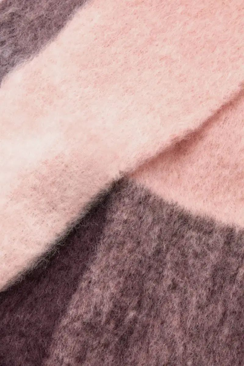 COS コス モヘア マフラー ピンク ブラウン