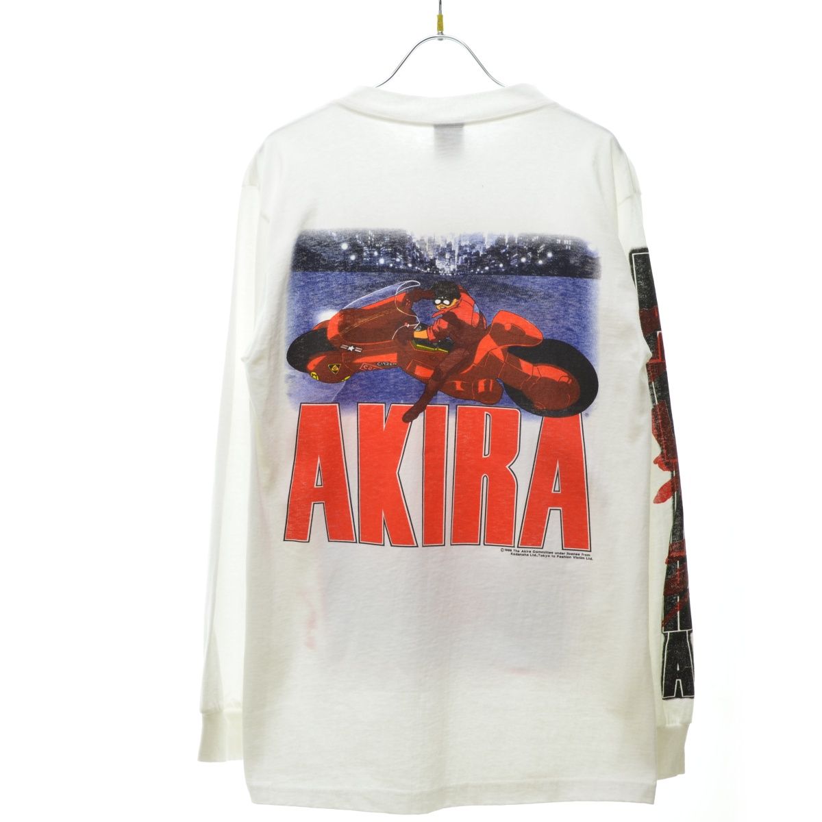 AKIRA】80s FASHION VICTIM ボディ 金田バイク 両面プリント 長袖T