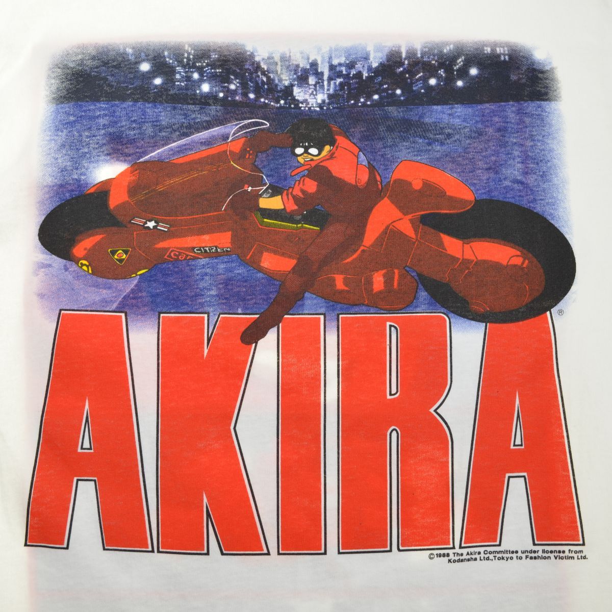 AKIRA】80s FASHION VICTIM ボディ 金田バイク 両面プリント 長袖T