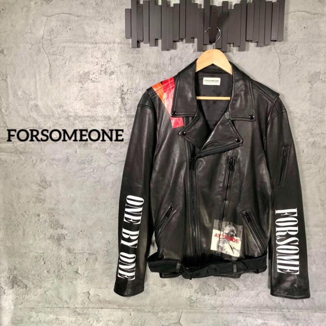 FORSOMEONE フォーサムワン 48 ライダースレザージャケット