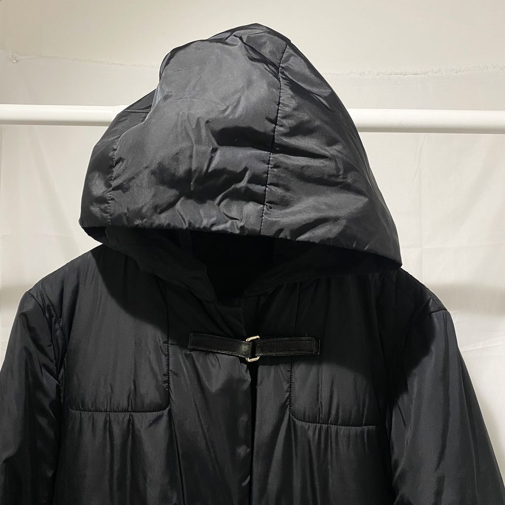 PRADA プラダ 99AW Leather Belt Hooded China Coat ダウンコート 