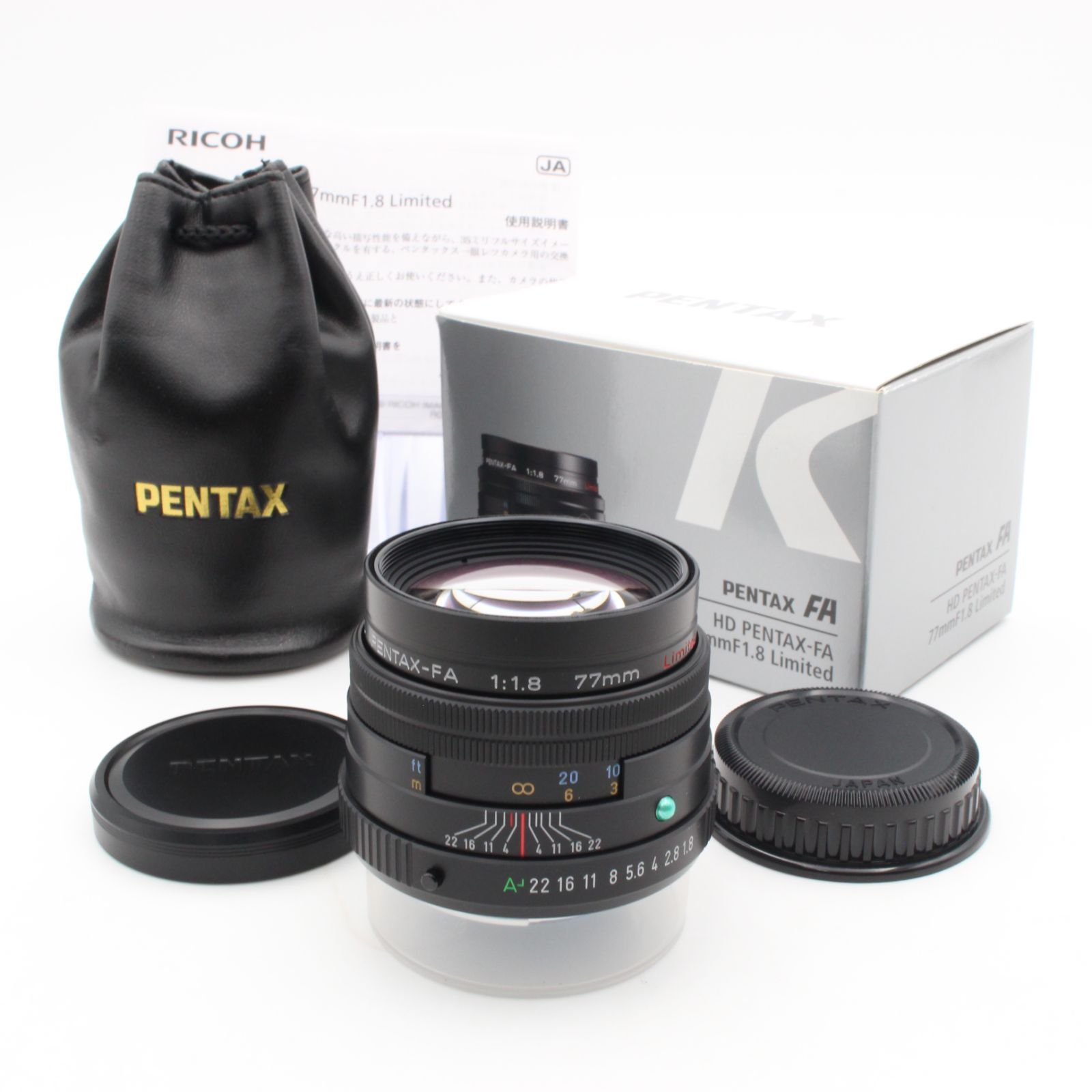 PENTAX HD PENTAX-FA 77mm f1.8 Limited pentax ペンタックス 元箱 付き 91010