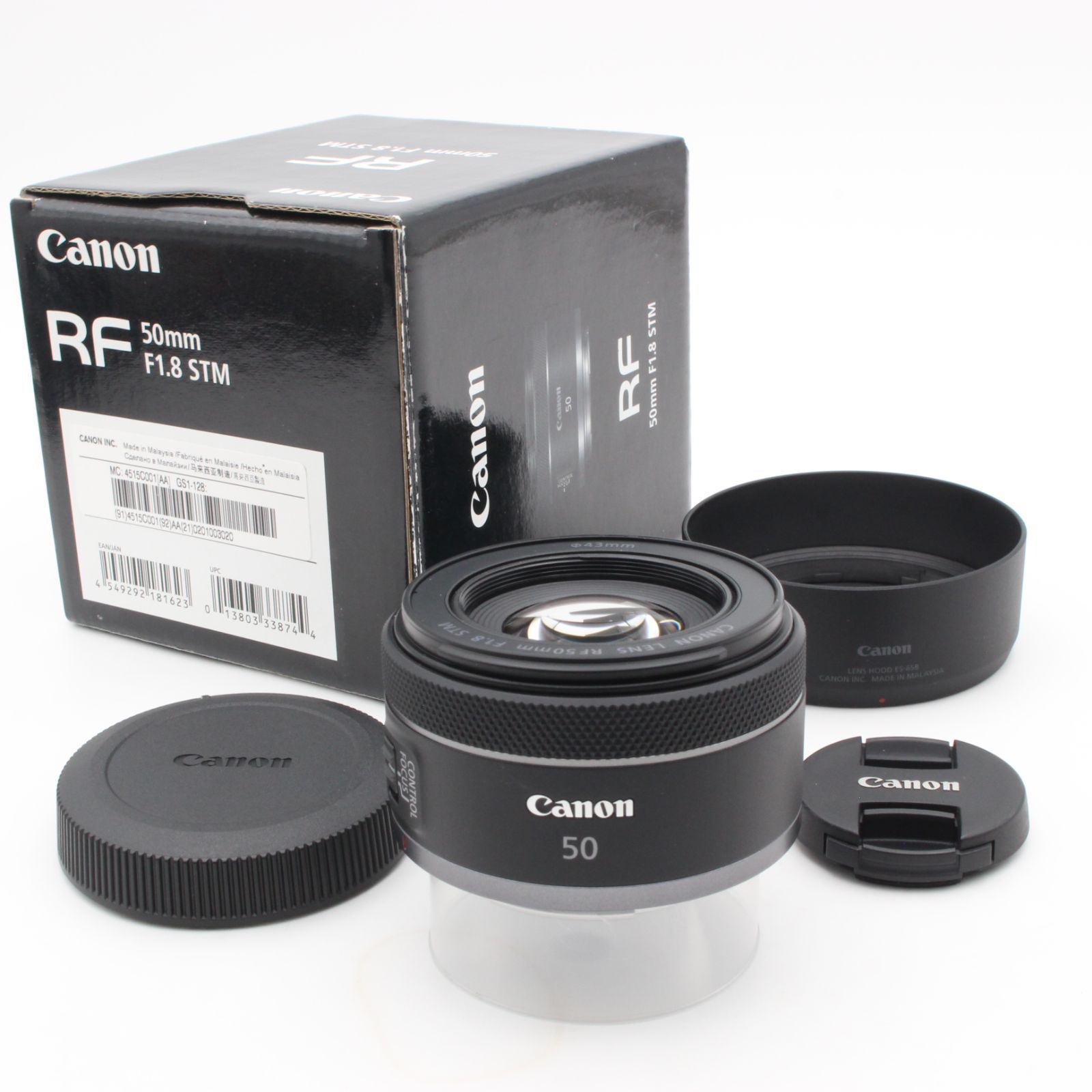 Canon キヤノン RF 50mm f1.8 STM CANON キャノン 元箱 内部緩衝材あり 付き 91007