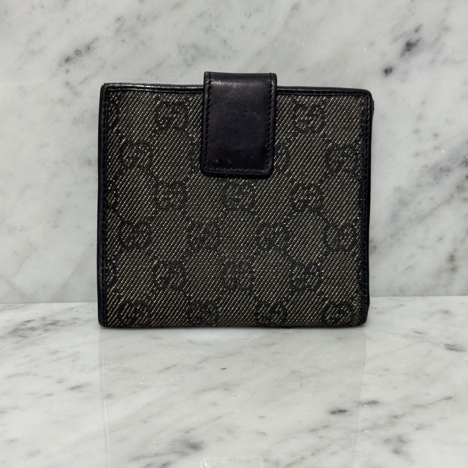 グッチ 二つ折り財布 GGキャンバス ブラック 黒 237359 GUCCI グッチ
