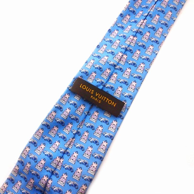 総柄 シルクネクタイ