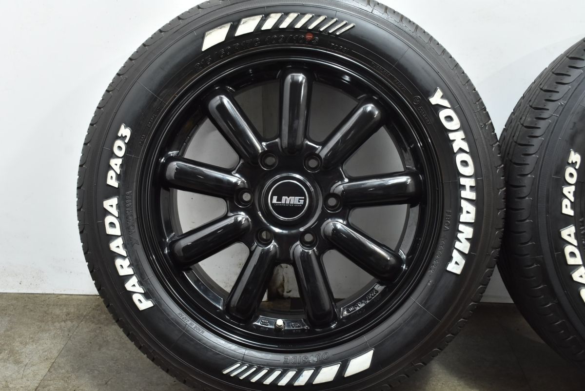  カスタム用に LMG 17 in 6 5 J 38 PCD 139 7 ヨコハマ パラダ PA 03 215 60 R ハイエース レジアスエース ホワイトレター 交換用 可 17インチ タイヤ ホイールセット