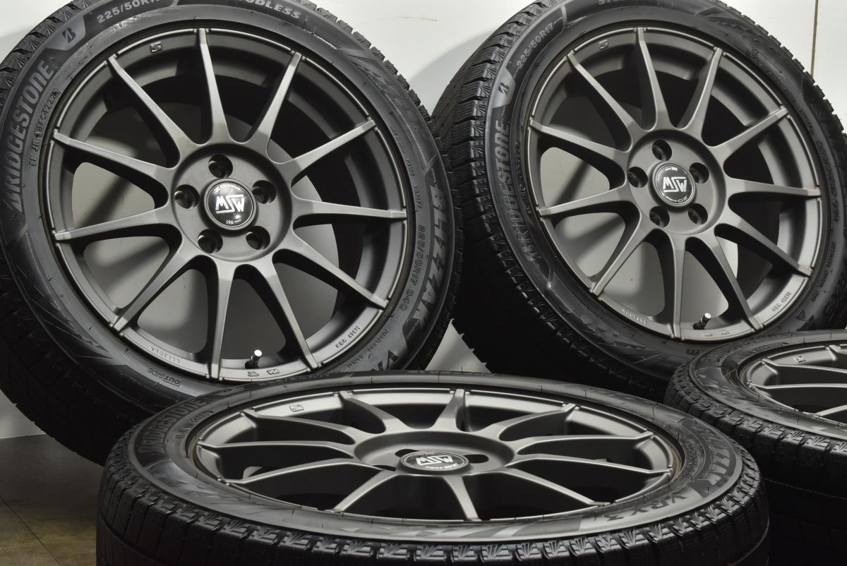 VRX 3付 バリ溝 MSW 17 in 7 J 50 PCD 108 ブリヂストン ブリザック 3 225 R ボルボ V 70 40ゥロスカントリー 60 S 可