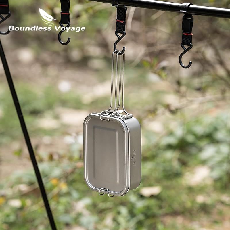 迅速発送】Boundless Voyage チタンメスティン キャンプ用飯ごう 炊飯