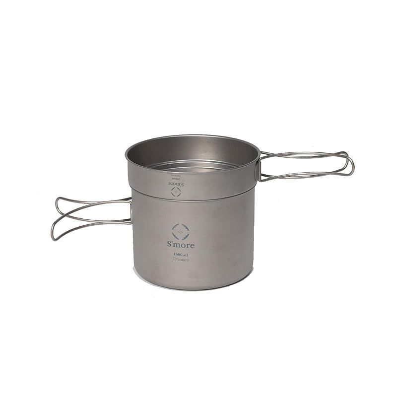 S more スモア Titanium Cooker Set キャンプクッカーセット チタン クッカー 2点セット 調理器具 L 500ml 1600ml