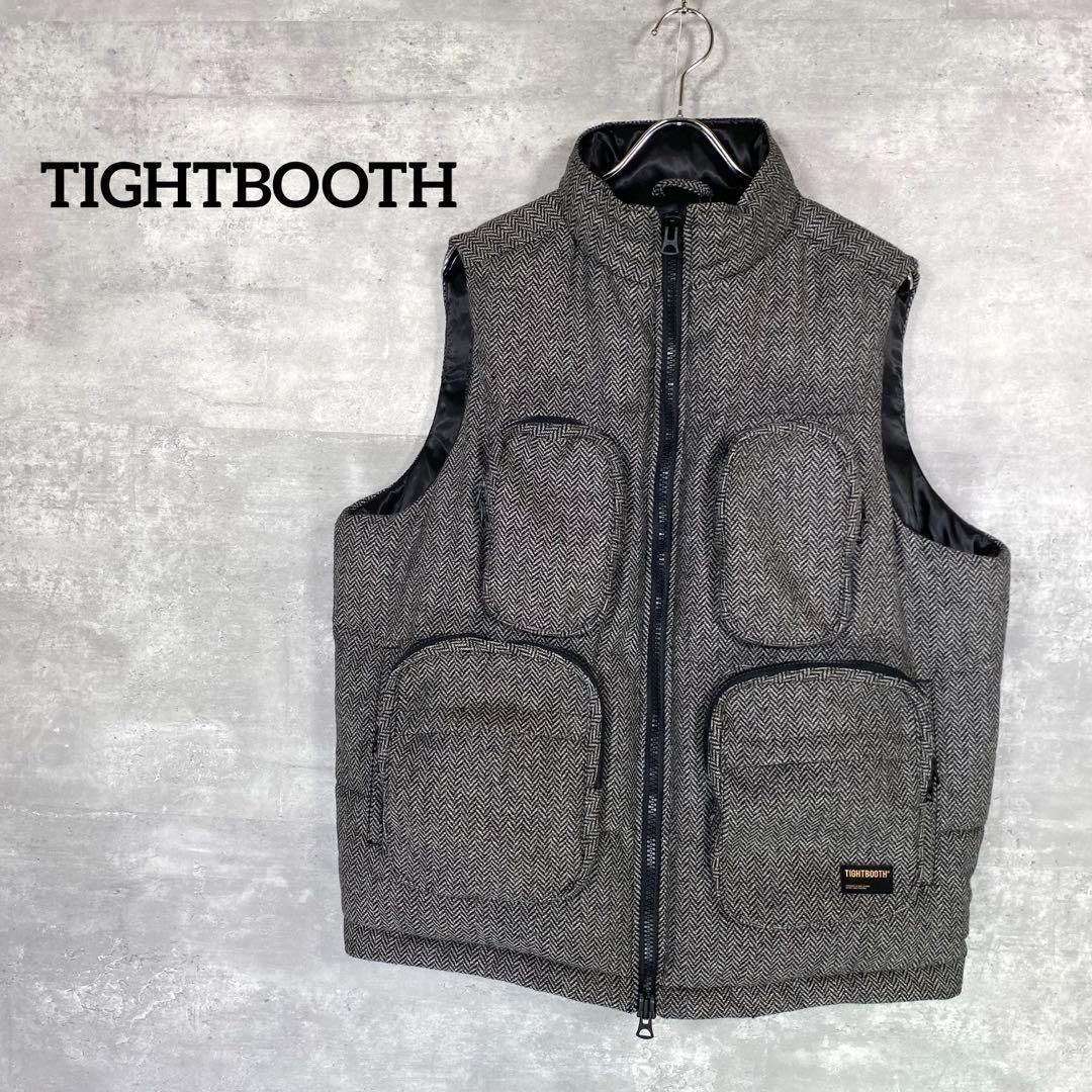 TIGHTBOOTH タイトブース M ツイード ダウンベスト