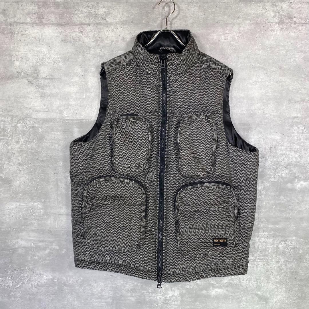 TIGHTBOOTH タイトブース M ツイード ダウンベスト