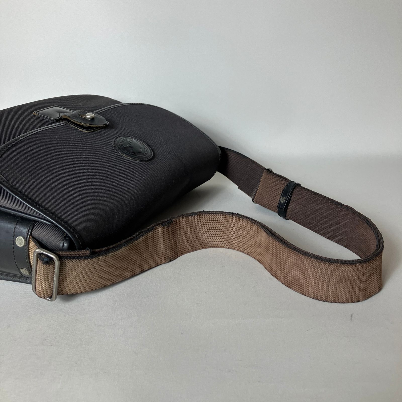 2510-112｜ハンティングワールド ショルダーバッグ レザー ブラック  