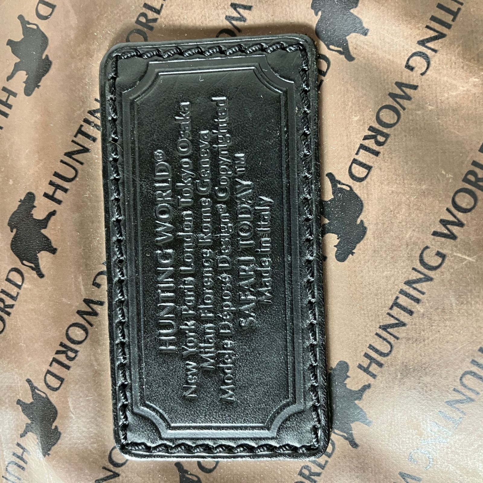 2510-112｜ハンティングワールド ショルダーバッグ レザー ブラック  