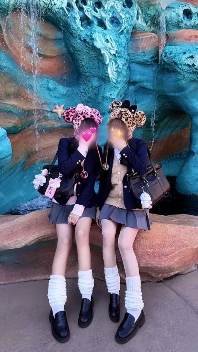 ディズニーランド ヒョウ柄 ファー 帽子 jk 日本女子スタイル 量産型 ヴィンテージ リズリサ ギャル レオパード