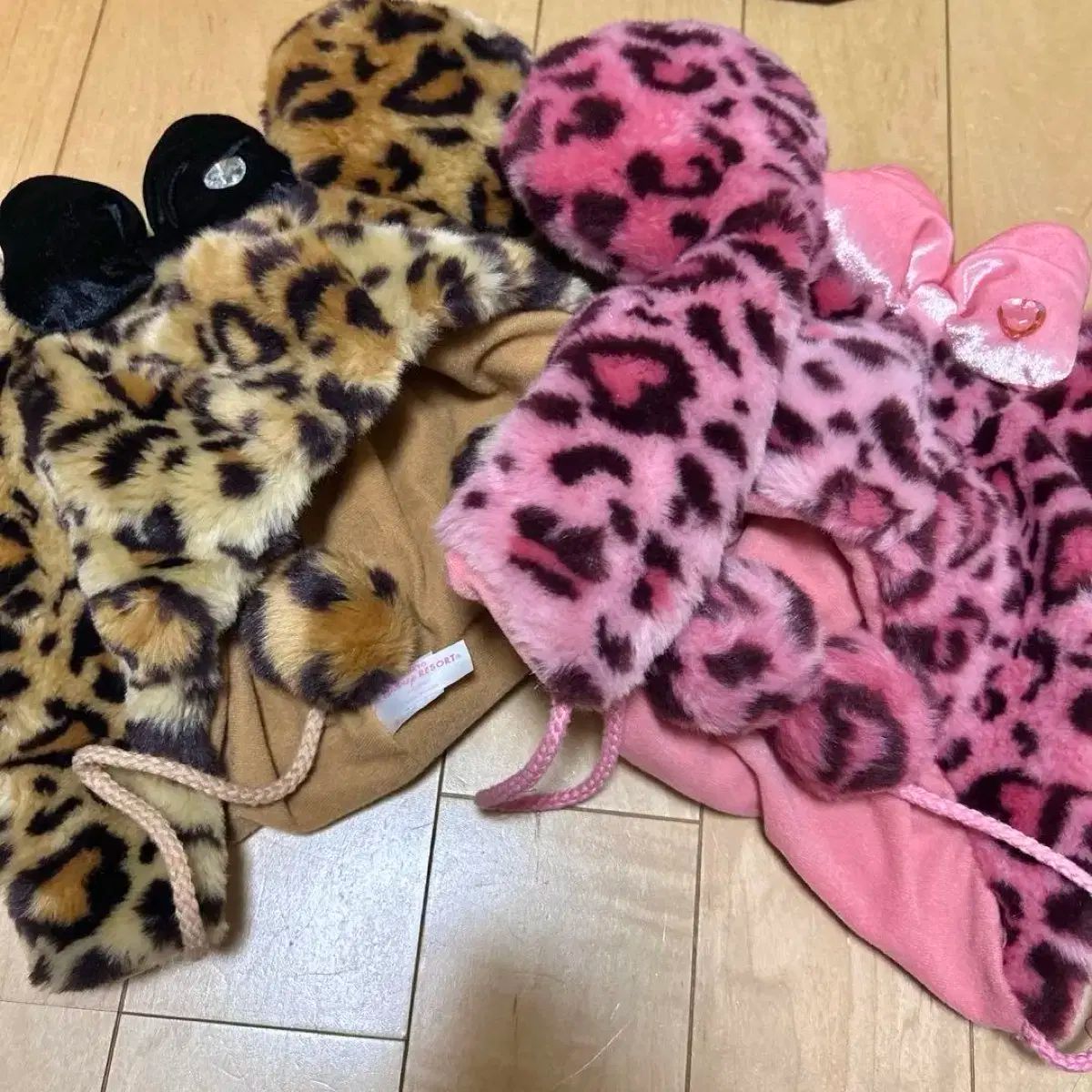  ディズニーランド ヒョウ柄 ファー 帽子 jk 日本女子スタイル 量産型 ヴィンテージ リズリサ ギャル レオパード その他 帽子
