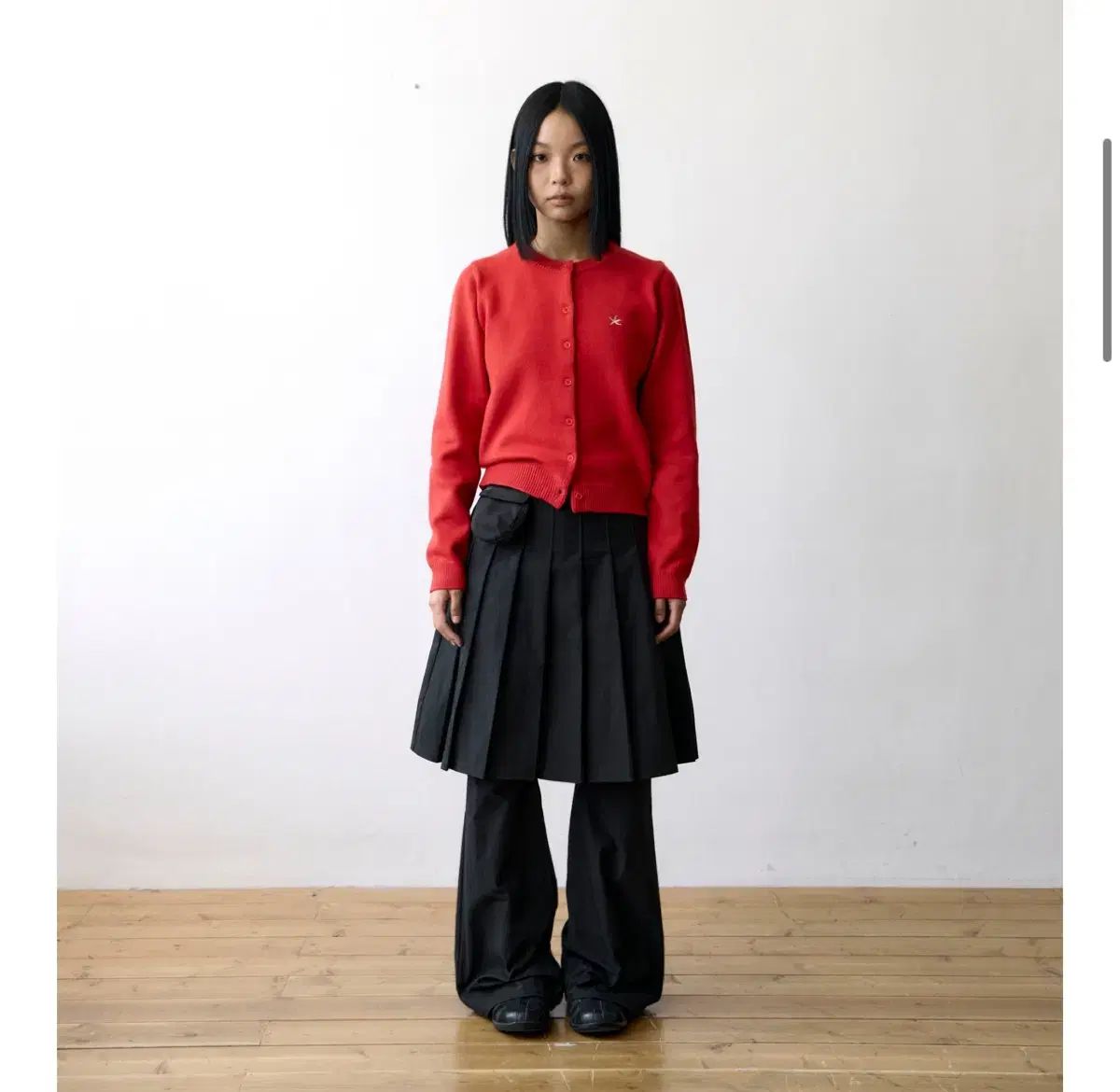 THECOLDESTMOMENT スカート レイヤード パンツ ブラック 1サイズ