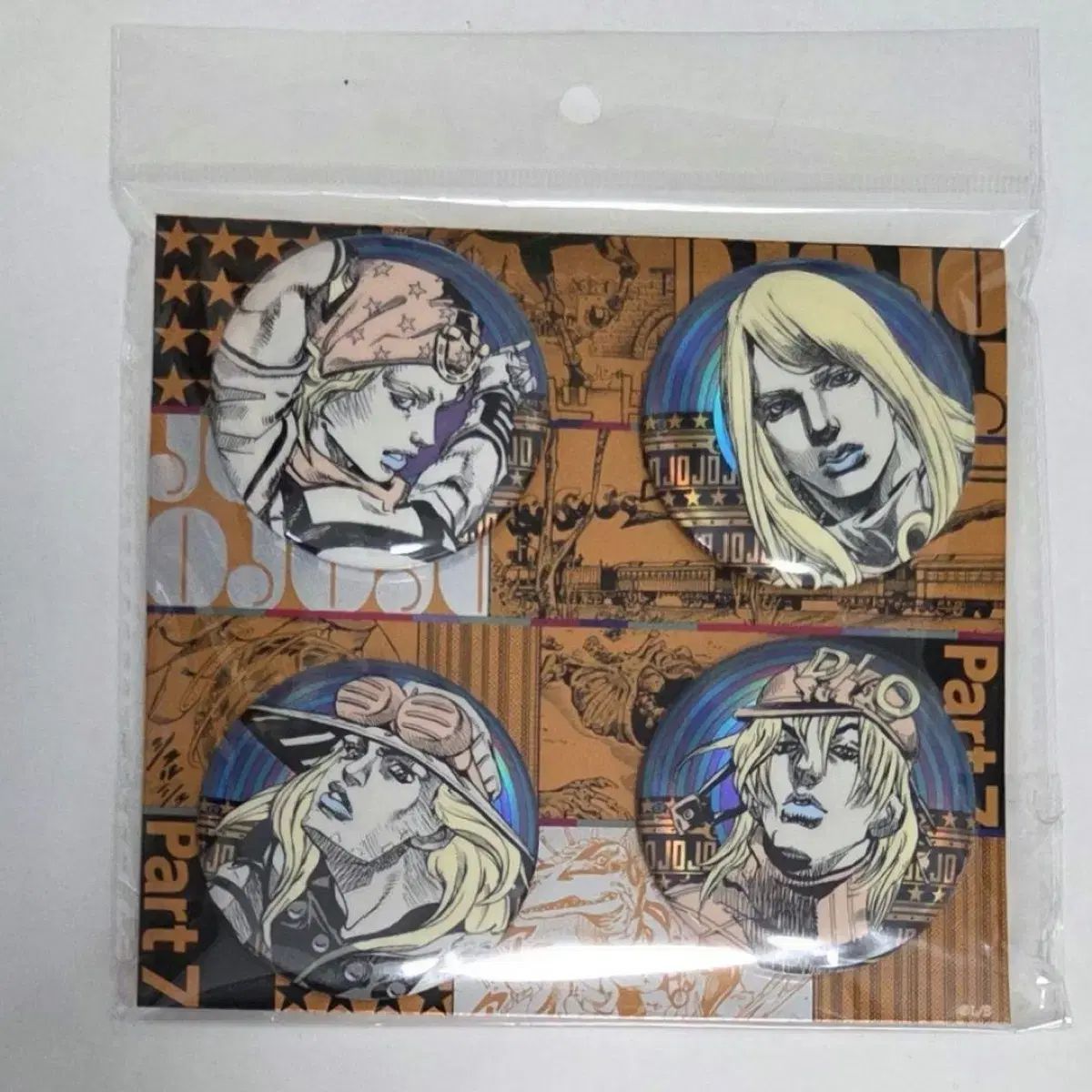 【激安】 ジョジョ 7部 スチール ボール ラン 中国 バッジ セット ジョニー gyro ディエゴ バレンタイン ランニング