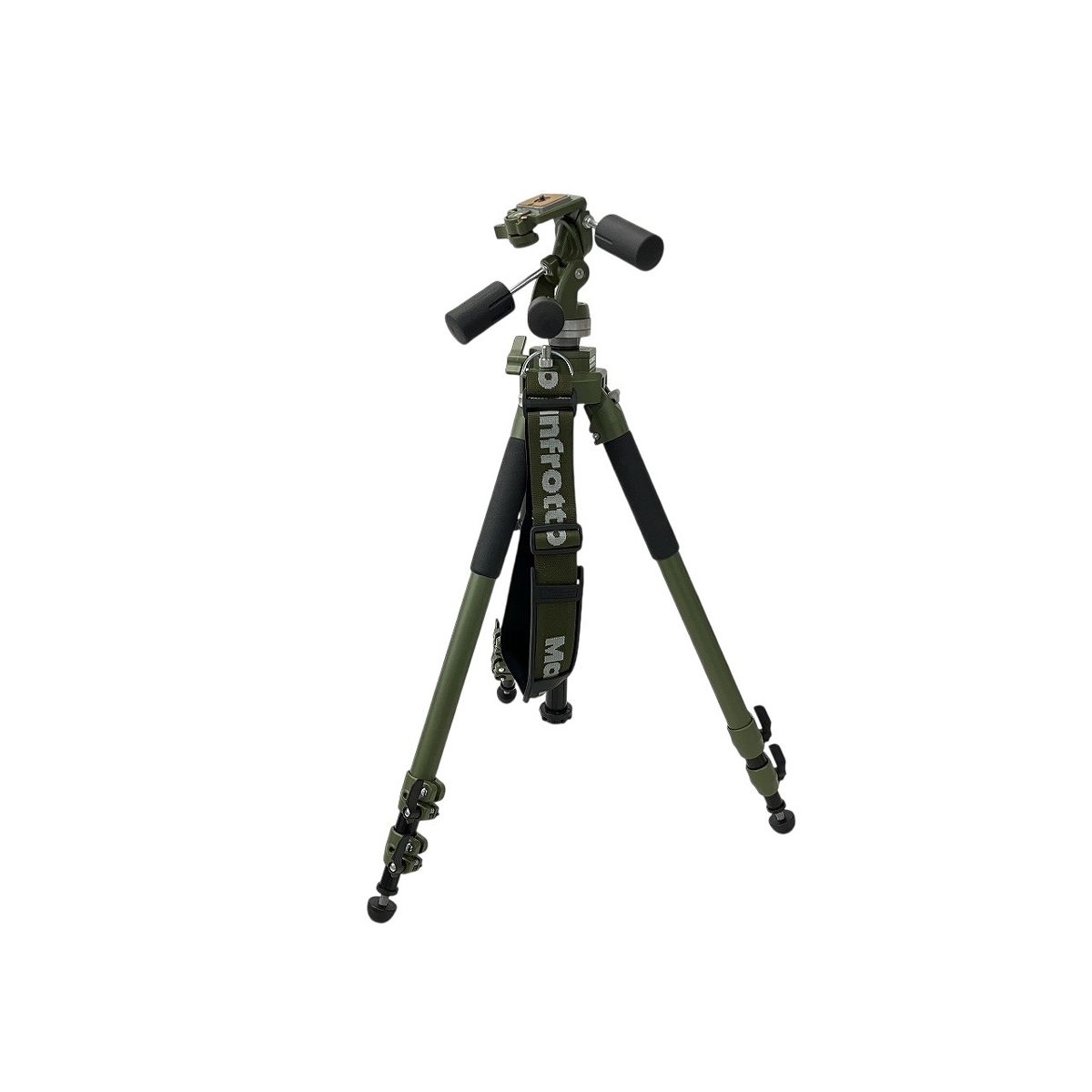 Manfrotto マンフロット 055NAT 141RCNAT 三脚 雲台付き グリーン カメラ W10590172