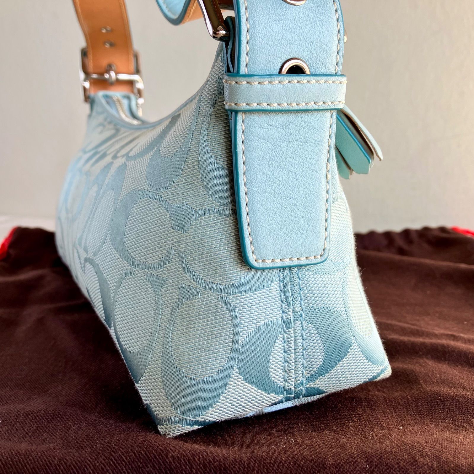 バッグ Coach Baguette Hampton Semi Demi Bag Y2K バッグ Coach Baguette Hampton Semi Demi Bag Coach Y2K Blue