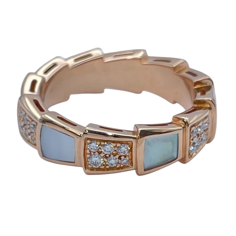 ブルガリ BVLGARI セルペンティ ヴァイパー リング ピンクゴールド Au 750 ジュエリー