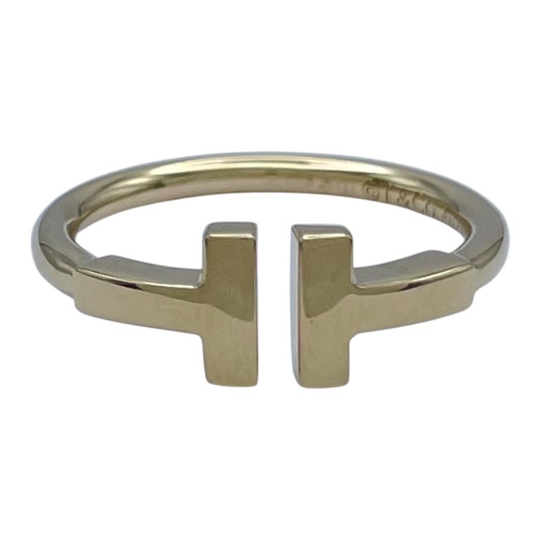 ティファニー TIFFANY＆CO Tワイヤーリング ゴールド Au 750 ジュエリー